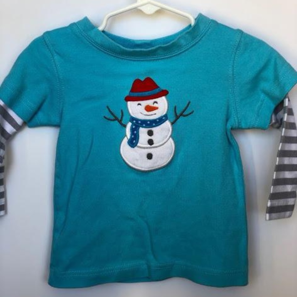 Ric Rac Ruffles 24m GUC Snowman Longsleeve